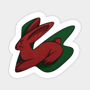 Red rabbit Magnet