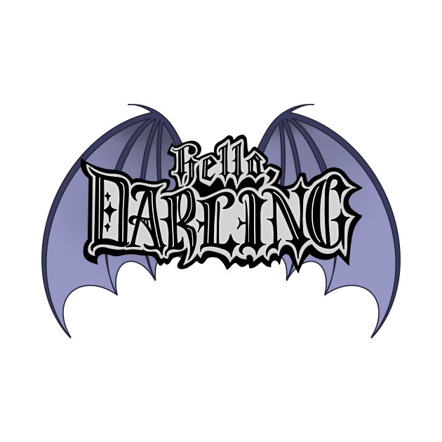 Hello Darling Bat Wings Design by Thenerdlady