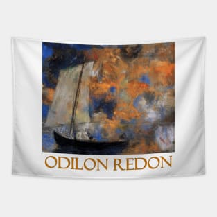 Flower Clouds by Odilon Redon Tapestry