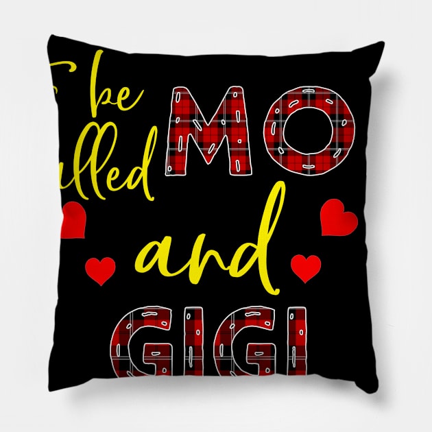 Blessed To be called Mom and gigi Pillow by Barnard