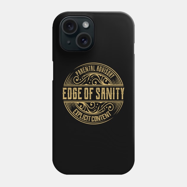 Edge of Sanity Vintage Ornament Phone Case by irbey