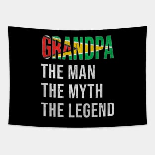 Grand Father Guyanese Grandpa The Man The Myth The Legend - Gift for Guyanese Dad With Roots From  Guyana Tapestry