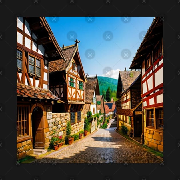Medieval Village - Middle Ages German Architecture by CursedContent