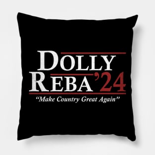 Dolly Reba 2024 Make Country Great Again Vintage Pillow