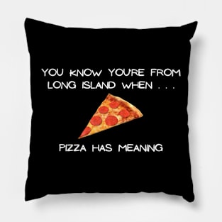 Long Island Pizza (Dark Colors) Pillow