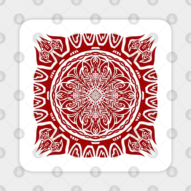 Mandala style patten Magnet by Daledoomevans