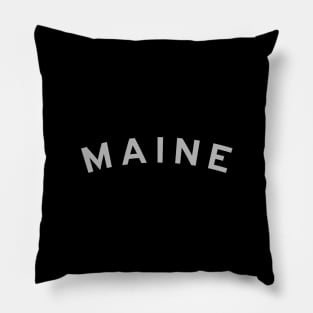 Maine Typography Pillow