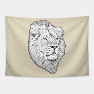 Lion face drawing conversion Tapestry