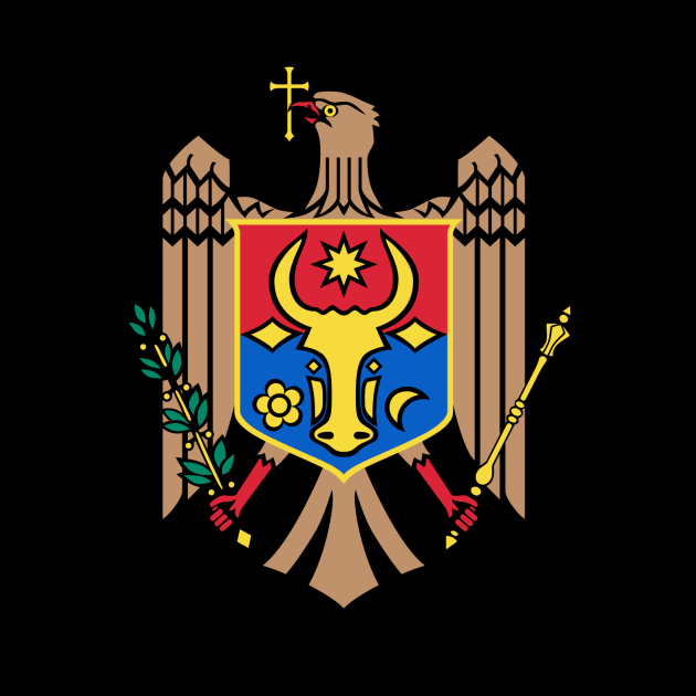 Coat of arms of Moldova by Wickedcartoons