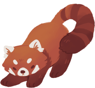 Red Panda 3 Magnet