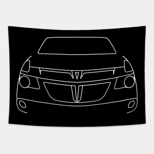 Pontiac Aztek outline graphic (white) Tapestry