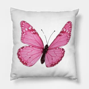 pink butterfly Pillow