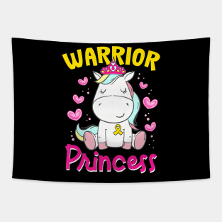 Childhood Cancer Awareness Unicorn  Princess Tapestry