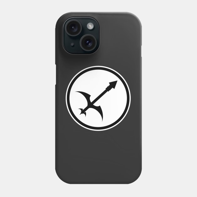 ZODIAC SERIES: SAGITTARIUS (BLACK &WHITE) Phone Case by inksquirt