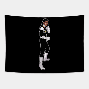 Power Rangers In Space Black Tapestry