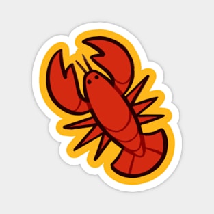 Funny Red Lobster Magnet