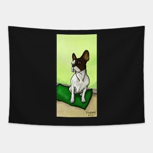 Cute french bulldog in her place Tapestry