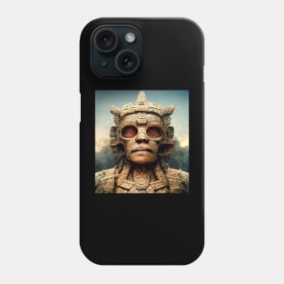 Stone Mayan Warrior God Phone Case