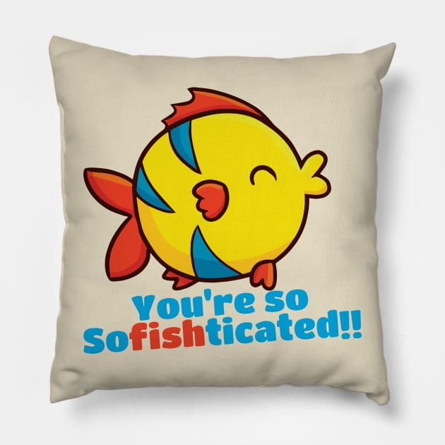 You're so Sofishticated Pillow by Jocularity Art