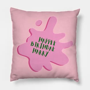 Happee birthay harry Pillow