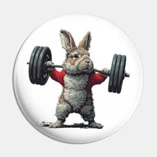 rabbit lifting weight Pin