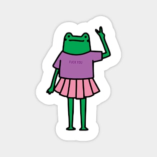 FROG MIDDLE FINGER Magnet