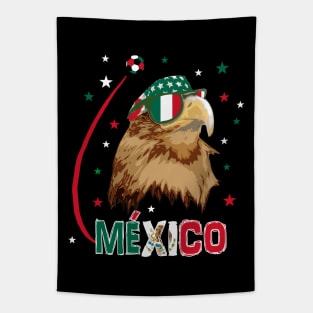 Mexico Eagle Soccer T-Shirt Tapestry