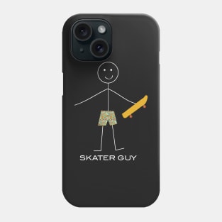 Funny Mens Skateboarding Design Phone Case