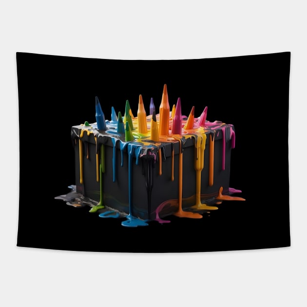 The broken crayons Tapestry by Khaoulagoodies