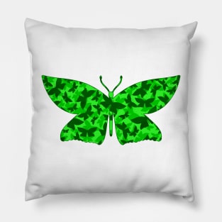 Veil of Butterflies, Green Pillow