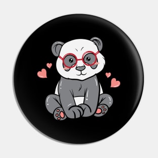 Little Bear Panda Nerd With Pin