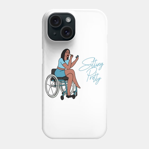 Sitting Pretty in Blue 1 Phone Case by Dissent Clothing