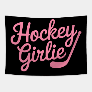 Hockey Girlie! Pink Girly Tapestry
