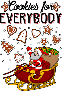 Cookies For Everybody Christmas Ugly Sweater Magnet