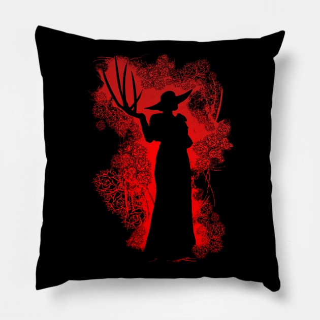 The Lady - A.Red Pillow by Scailaret