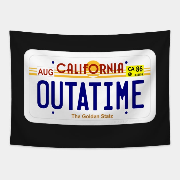 OUTATIME - Back to the Future Tapestry by mikepod