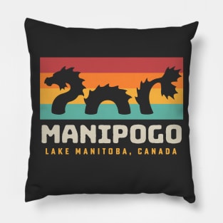 Manipogo Lake Monster Manipogo Sea Monster Lake Manitoba Pillow