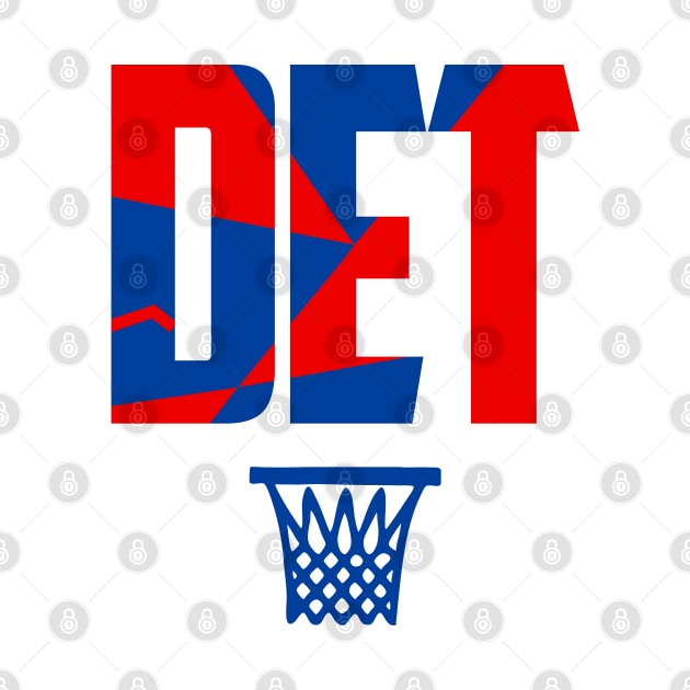 Retro Detroit Basketball DET by funandgames