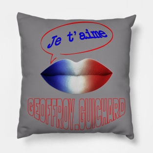 JE TAIME FRENCH KISS GEOFFROY GUICHARD Pillow
