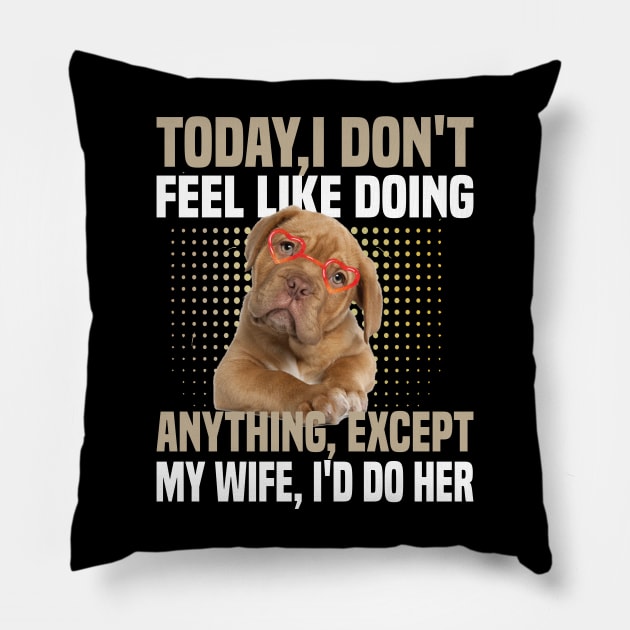 today i dont feel like doing anything Except My Wife Pillow by DODG99