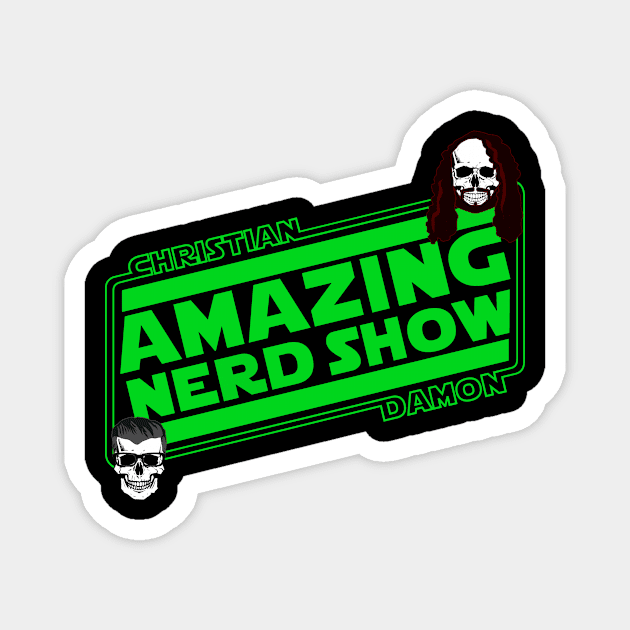 Ecto Green Amazing Nerd Show Logo Magnet by The Amazing Nerd Show 