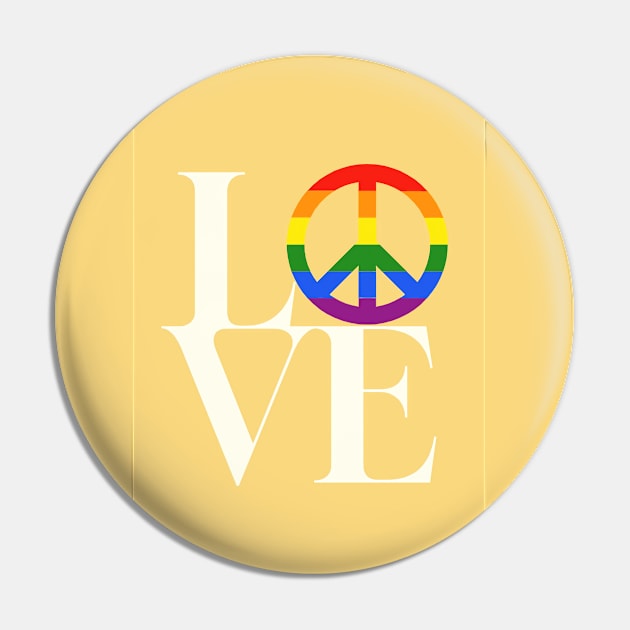 Peace and love - symbol for diversity and inclusion in yellow Pin by punderful_day