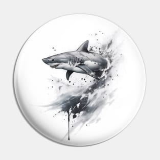 Apex Predator Ruler of the Waves Shark summer gift Pin