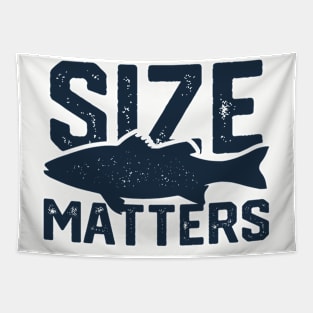 SIZE MATTERS Fishing Tapestry