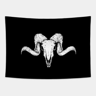 Ram Skull Tapestry