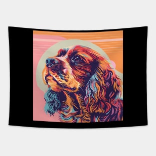 Sussex Spaniel in 80's Tapestry