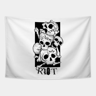 RIOT SKULL AND BONES. Tapestry