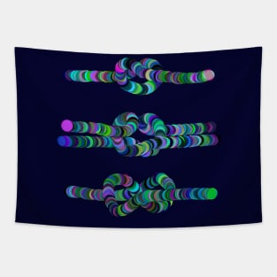 Colored Knots Abstract Tapestry