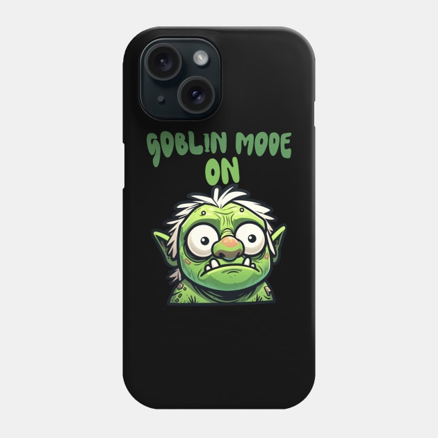 Goblincore Goblin 'Goblin Mode ON' Phone Case by ShyPixels Arts