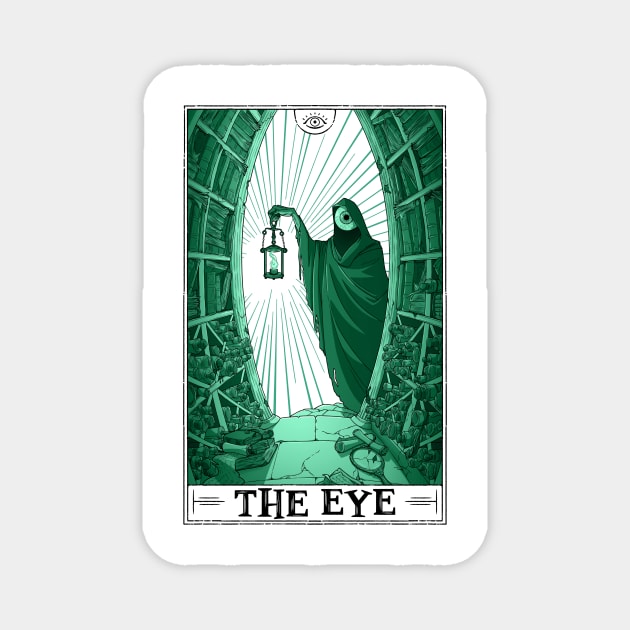 The Eye Tarot (light) Magnet by Rusty Quill